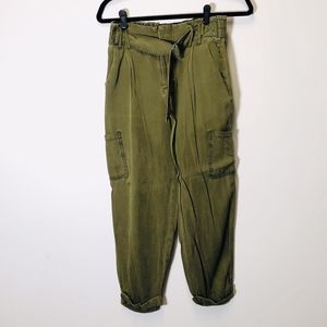 Free People Green Military Fatigue Pants